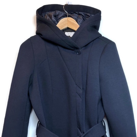 Laundry by Shelli Segal Hooded Jacket Dark Purple/Black/Navy Size… - Picture 4 of 9